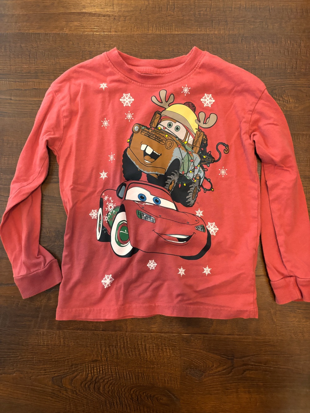 Disney Pixar Cars Red Holiday Tee